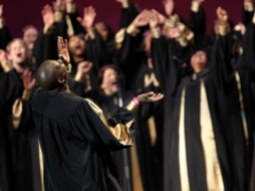 The Apostolic Tabernacle Mass Choir performs in Oakland, Calif., in 2010.